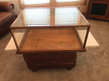 Load image into Gallery viewer, 1920’s Vintage Oak and Glass Table Top Display