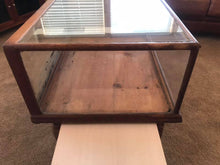 Load image into Gallery viewer, 1920’s Vintage Oak and Glass Table Top Display