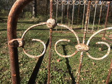 Load image into Gallery viewer, SOLD!!    Antique Cast Wrought Iron Bed