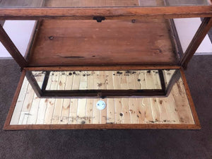 1920’s Vintage Oak and Glass Table Top Display