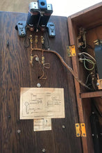 Load image into Gallery viewer, Vintage Oak Wood Wall Telephone