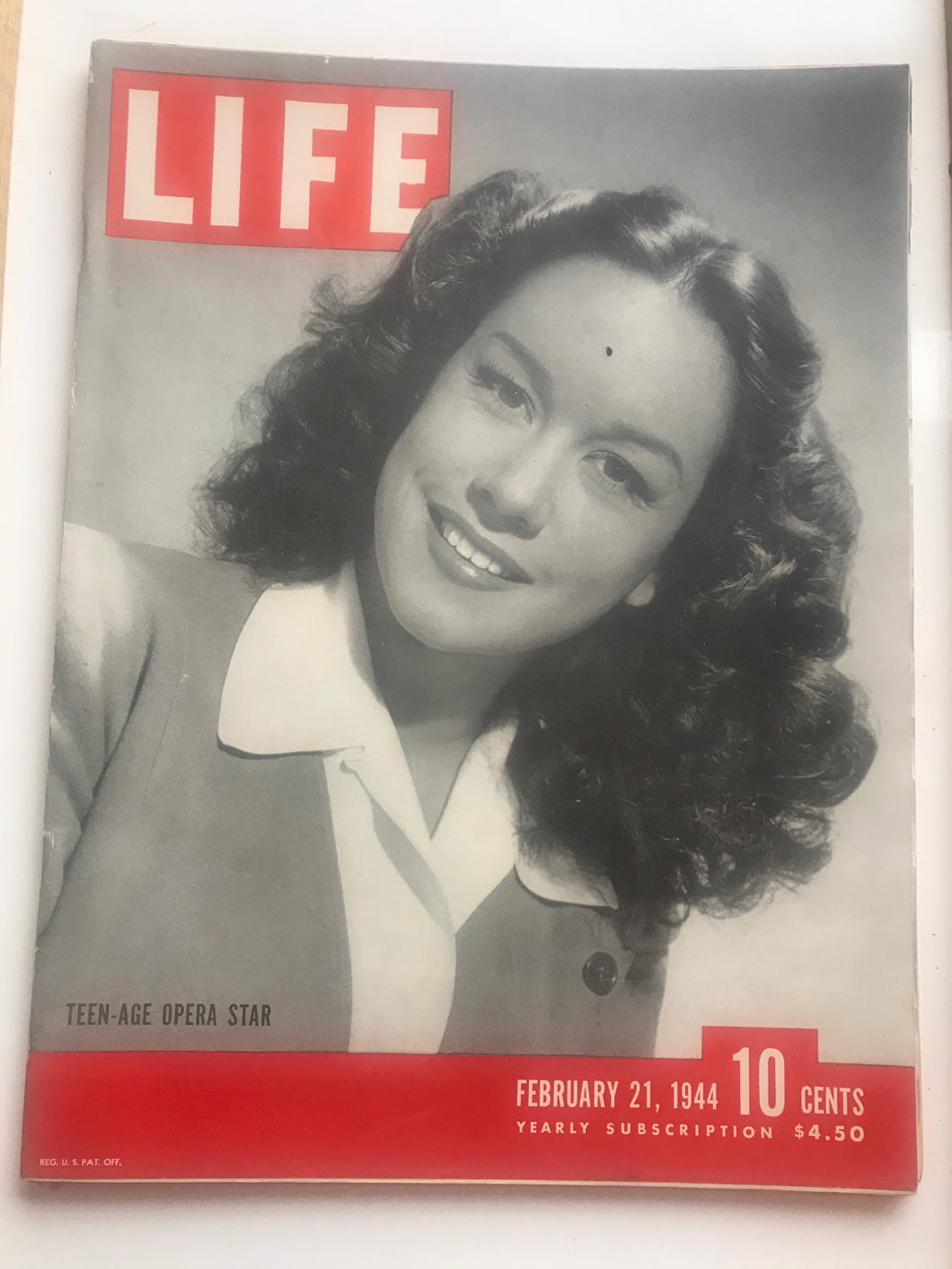 Life Magazine February 21, 1944 Teenage Opera Star