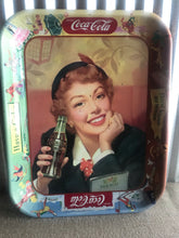 Load image into Gallery viewer, Coca-Cola Tin Serving Tray 1941