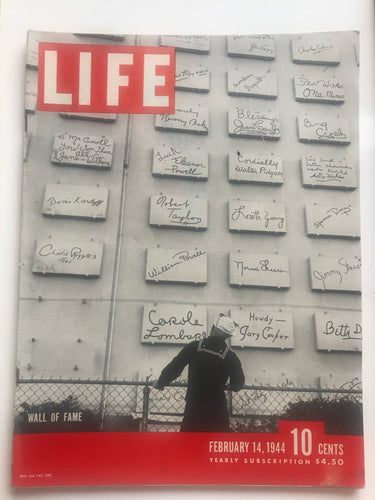 Life Magazine February 14, 1944 Wall of Fame