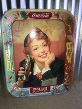 Load image into Gallery viewer, Coca-Cola Tin Serving Tray 1941